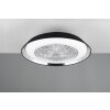 Reality VARBERG Ventilador de techo LED Negro, 1 luz, Mando a distancia