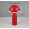 Reality FUNGO Lámpara de mesa LED Rojo, 1 luz