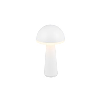 Reality FUNGO Lámpara de mesa LED Blanca, 1 luz