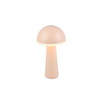Reality FUNGO Lámpara de mesa LED Beige, 1 luz