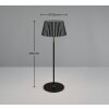 Reality SUAREZ Lámpara de mesa LED Negro, 1 luz