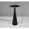 Reality TORREZ Lámpara de mesa LED Negro, 1 luz
