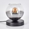 Koyoto Lámparas de mesa 15 cm Transparente, Ahumado, 1 luz