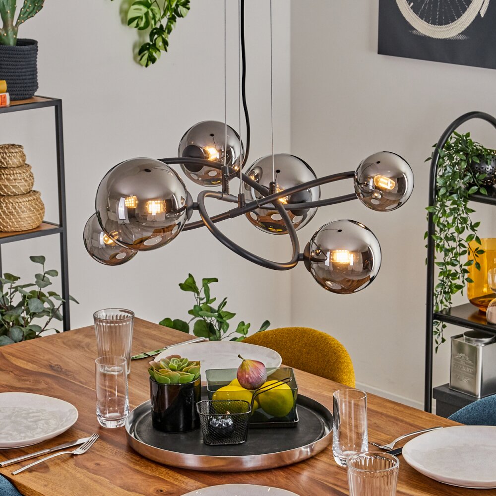 Chariton Lámparas suspendidas Negro, 6 luces main product photo