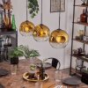 Ripoll Lámparas suspendidas dorado, Transparente, 3 luces