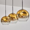 Ripoll Lámparas suspendidas dorado, Transparente, 3 luces