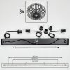 Oravi Lámparas suspendidas Negro, 3 luces