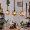 Ripoll Lámparas suspendidas Colores ámbar, 3 luces