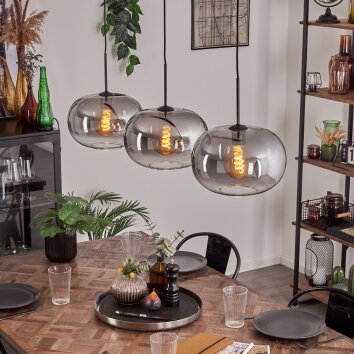 Apedo Lámparas suspendidas Negro, 3 luces