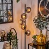 Gastor Lámpara de pie 33 cm Negro, 5 luces
