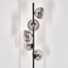 Gastor Lámpara de pie 33 cm Negro, 5 luces