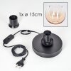 Koyoto Lámparas de mesa 15 cm Negro, 1 luz
