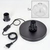 Apedo Lámparas de mesa Negro, 1 luz