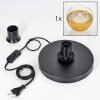 Koyoto Lámparas de mesa 25 cm Negro, 1 luz