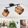 Cando Plafones Negro, 2 luces