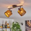 Cando Plafones Negro, 2 luces