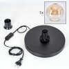 Ripoll Lámparas de mesa Negro, 1 luz