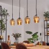 Vevino Lámparas colgantes Negro, 4 luces