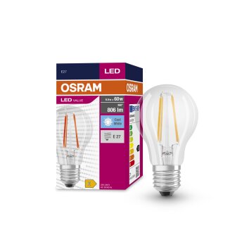 Lámparas Osram E27 LED 6.5 Watt blanco neutro 806 Lumen Lámparas Osram E27 LED 6.5 Watt blanco neutro 806 Lumen