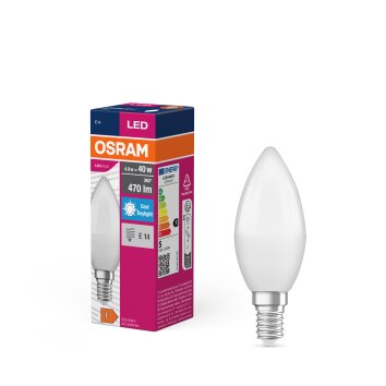 Lámparas Osram E14 LED 4.9 Watt blanco luz diurna 470 Lumen