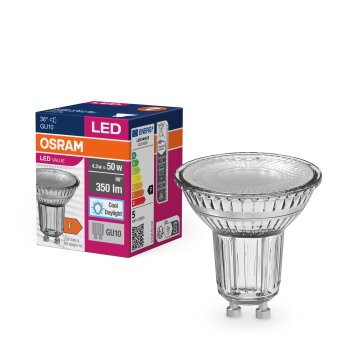 Lámparas Osram GU10 LED 4.3 Watt blanco luz diurna 350 Lumen