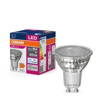 Lámparas Osram GU10 LED 6.9 Watt blanco luz diurna 575 Lumen