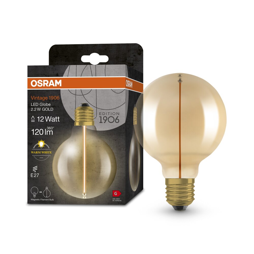 Lámparas Osram E27 LED 2.2 Watt blanco cálido 120 Lumen main product photo