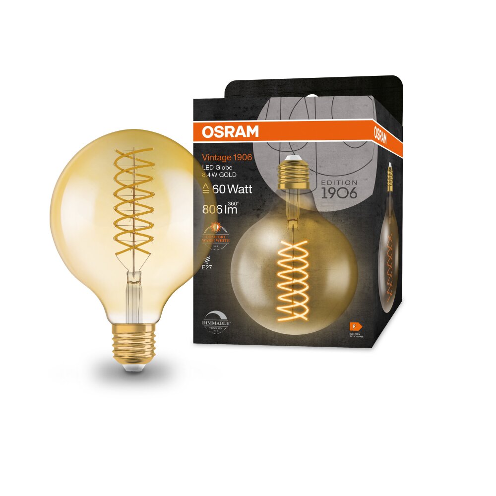 Lámparas Osram E27 LED 8.4 Watt blanco cálido regulable 806 Lumen main product photo