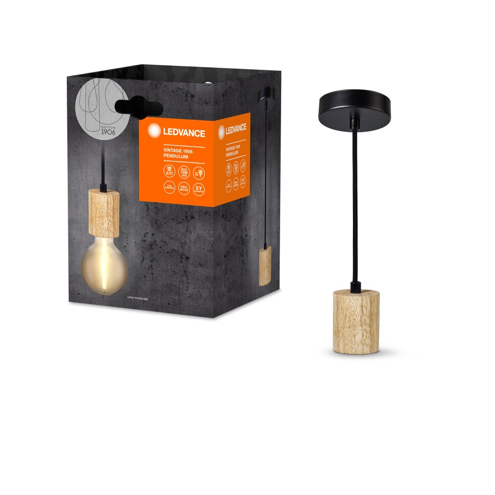 Lámparas Ledvance 1906 Lámparas colgantes Color madera, 1 luz main product photo
