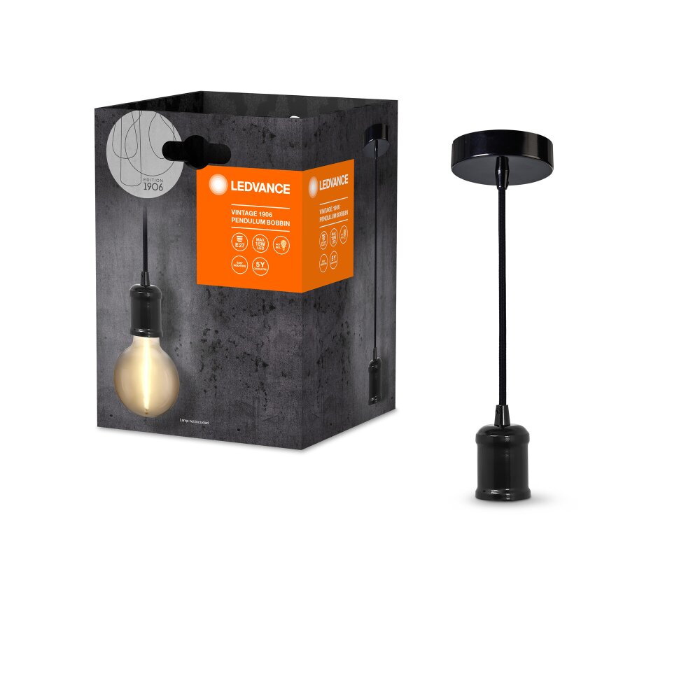 Lámparas Ledvance 1906 Lámparas colgantes Negro, 1 luz main product photo