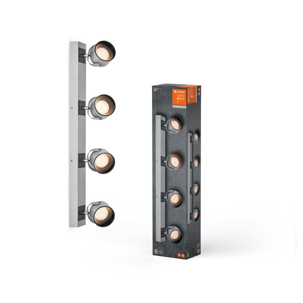 Lámparas Ledvance Decor Plafones LED Plata, 4 luces main product photo