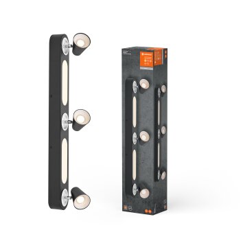 Lámparas Ledvance Decor Plafones LED Negro, 3 luces Lámparas Ledvance Decor Plafones LED Negro, 3 luces
