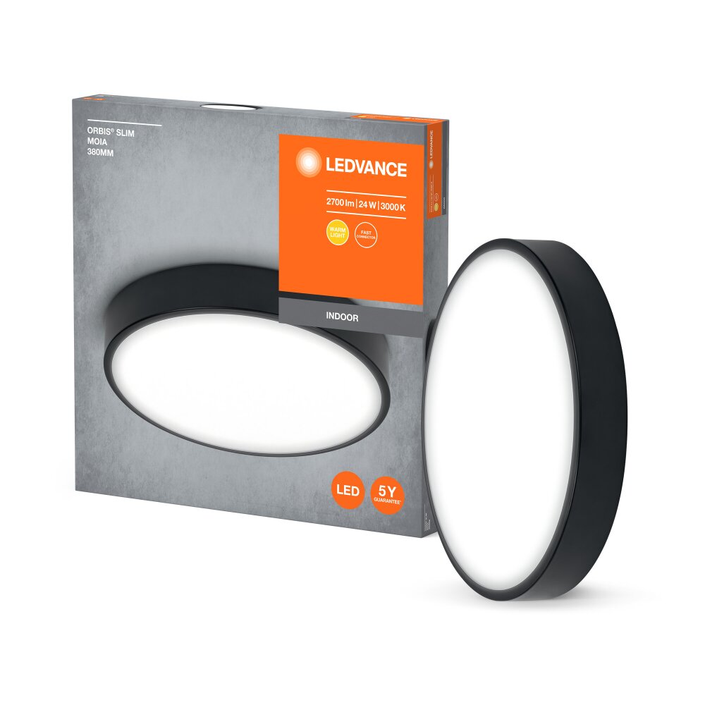 Lámparas Ledvance Orbis Plafones LED Negro, 1 luz main product photo
