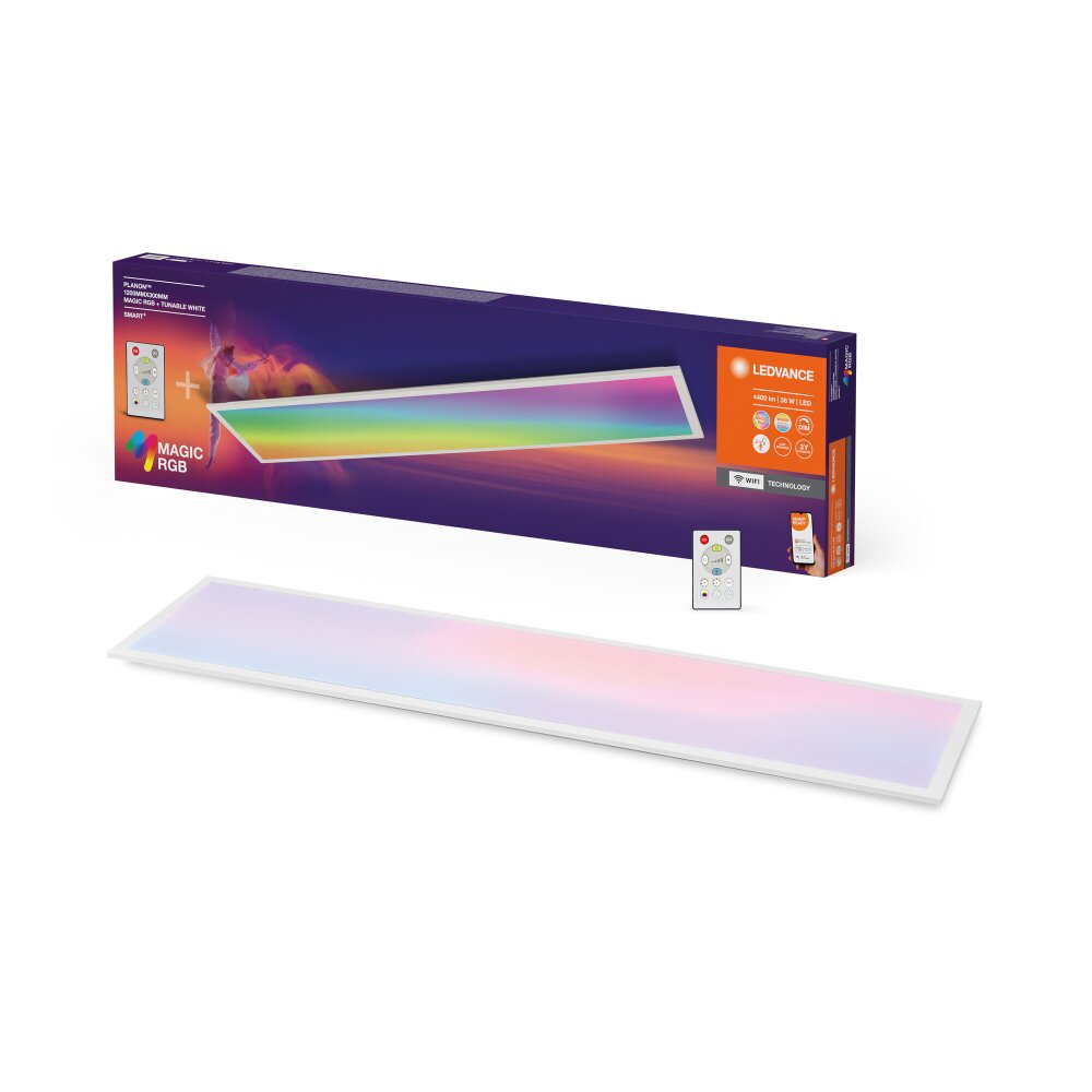 Lámparas Ledvance Wifi Panel LED Blanca, 1 luz, Mando a distancia, Cambia de color main product photo