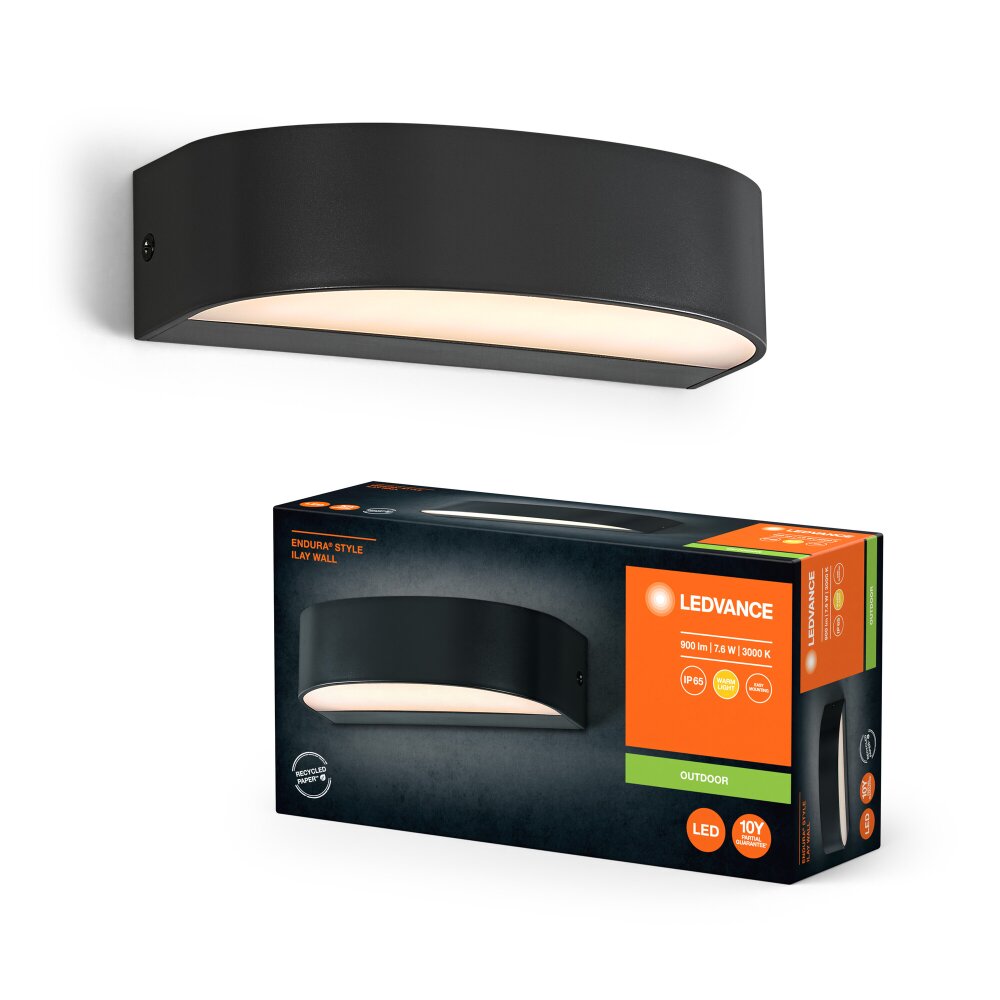 Lámparas Ledvance Endura Aplique de exterior LED Gris, 1 luz main product photo