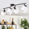 Granja Plafones Negro, 4 luces