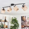 Cavaca Plafones Negro, 4 luces