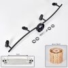 Cavaca Plafones Negro, 4 luces
