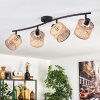 Barcos Plafones Negro, 4 luces