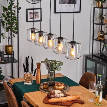 Lauden Lámparas colgantes Negro, 5 luces