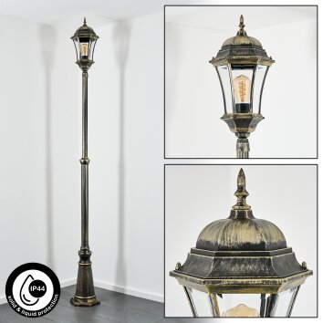 Etoe Candelabro, Iluminación de caminos dorado, Negro, 1 luz
