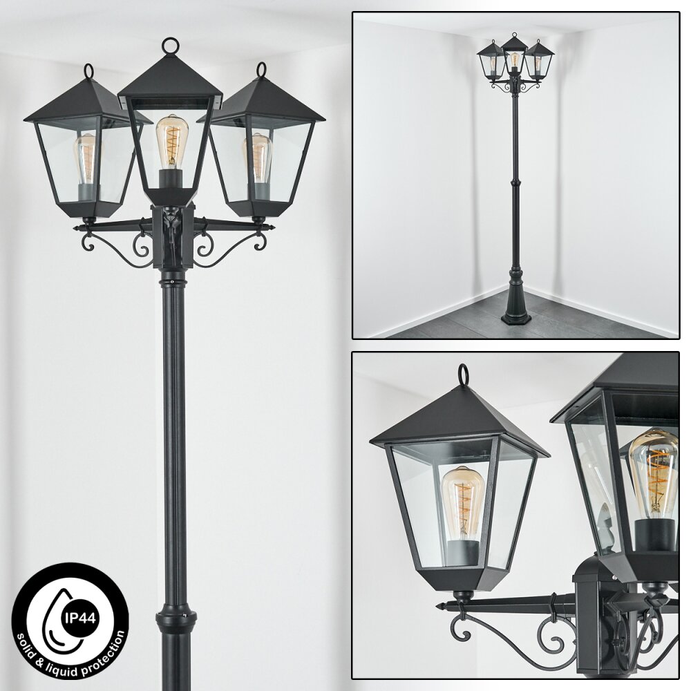 Anfei Iluminación de caminos Negro, 3 luces main product photo