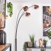 Koyoto Lámpara de pie Negro, 3 luces
