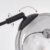 Gastor Lámpara de pie Negro, 3 luces