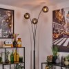 Gastor Lámpara de pie Negro, 3 luces
