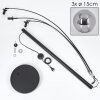 Gastor Lámpara de pie Negro, 3 luces