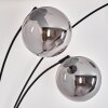 Gastor Lámpara de pie Negro, 3 luces