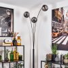 Gastor Lámpara de pie Negro, 3 luces