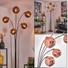 Koyoto Lámpara de pie Negro, 5 luces