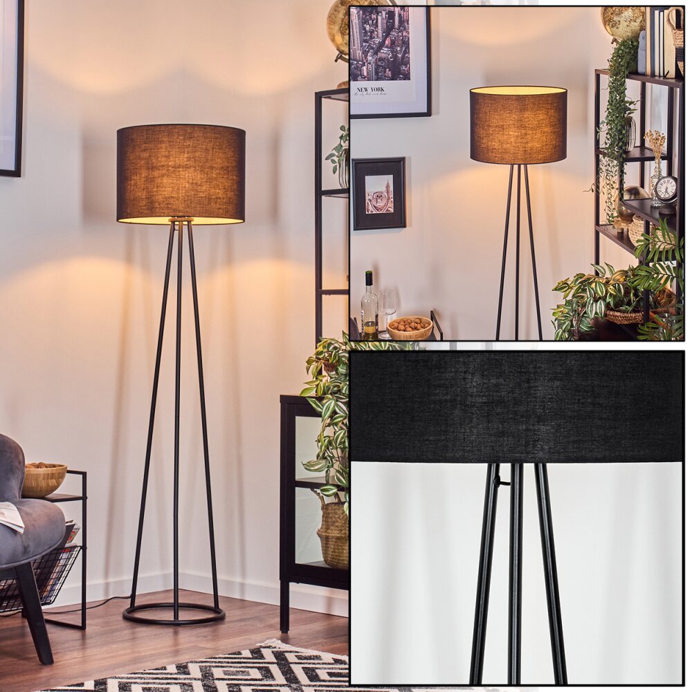 Bassagoda Lámpara de pie, Lámpara lectura Negro, 1 luz main product photo